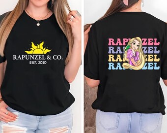Disney Princess Rapunzel Two-Sided Shirt, Disney Girls Trip Shirt, Disney Princess Character Shirt, Disney Tangled Rapunzel Princess Shirt