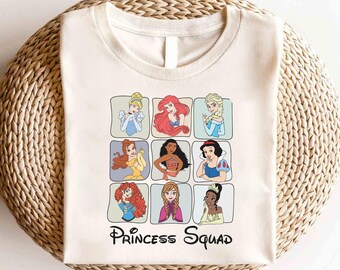 Camiseta de personaje de princesa Disney, camiseta de fiesta de cumpleaños de princesa, camiseta de viaje de chicas a Disneyland, camiseta de princesa Disney Elsa Bella Cenicienta