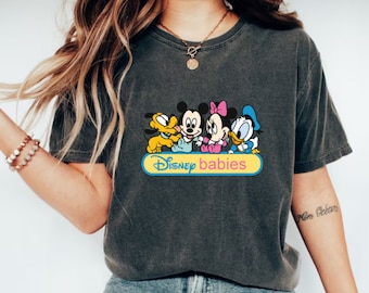 Mickey en vrienden babyshirt, Mickey en vrienden Minnie Donald Daisy Goofy Pluto shirt, Disney reis tshirt, Disneyworld shirt, Disney shirt