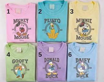 Vintage Disney Mickey y sus amigos camisa a cuadros, camisa de Disneyland Mickey, camisa vintage de Mickey, camiseta clásica de Mickey y sus amigos, regalo de Mickey