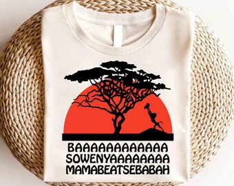 Camiseta con la canción de Simba y Rafiki de Disney, camiseta de Simba y Nala, camiseta de Hakuna Matata, camiseta de Disney Animal Kingdom, camiseta de Magic Kingdom, regalo de El Rey León