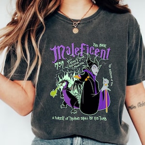 Disney Vintage Maleficent Portrait Shirt, Disney Dornröschen Schurken T-Shirt, Disney Bösewichte Maleficent Shirt, Disney Magic Kingdom Shirt
