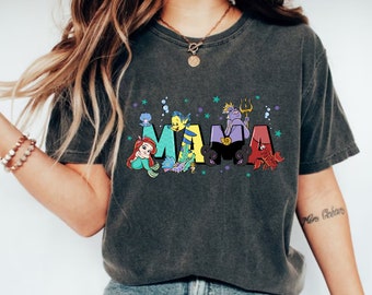 Disney Mermaid Mama Shirt,The Little Mermaid Mom Shirt,Disney Mom Shirt,Mother's Day Shirt,Mom Life Shirt,Disney Mama Shirt,Princess Mom Tee