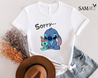 Camisa Disney Sad Stitch, camisa Lilo y Stitch, camisa familiar de Disneyland, camisa de viaje de Disney, camisa Disney Stitch