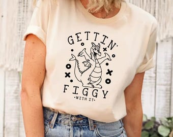 Chemise Epcot Disney, chemise dragon violet, chemise Epcot Disney Figment, chemise Figment Gettin Figgy, chemise anniversaire Disney Epcot, chemise Figment