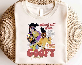Disney 90s A Goofy Movie Powerline Stand Out World Tour 95 Shirt,Max Roxanne Powerline Shirt,Disney A Goofy Movie Shirt,Disney A Goofy Shirt