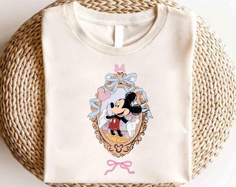 Disney Mickey And Friends Coquette Bow Shirt, Disney Trip Shirt, Disney Vacation Shirt, Magic Kingdom Shirt, Disney Coquette Bow Shirt