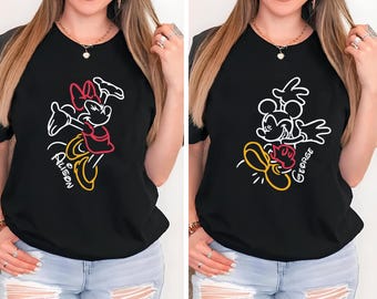 Disney Retro Minnie Maus Shirt, Disneyland Minnie Shirt, Vintage Micky Shirt, klassisches Micky Shirt, Disney Micky und Freunde Shirt