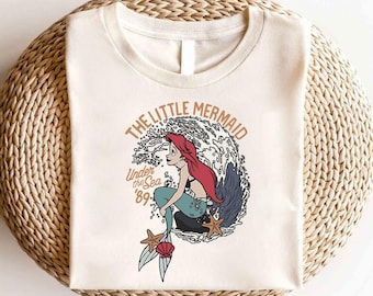 Camiseta de La Sirenita de Disney, camiseta de Ariel de La Sirenita, camiseta de Ariel de la princesa de Disney, camiseta de viaje de niñas de Disney, camiseta de cumpleaños de la princesa de Disney