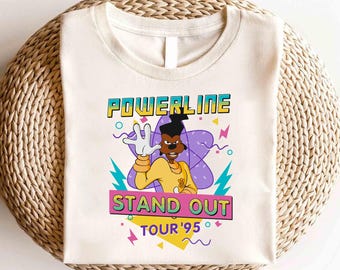 Disney 90s A Goofy Movie Powerline Stand Out World Tour 95 Shirt,Max Roxanne Powerline Shirt,Disney A Goofy Movie Shirt,Disney A Goofy Shirt