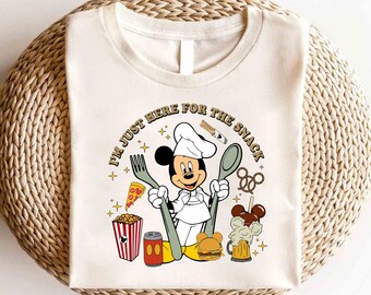 Disney Mickey Mouse I'm Just Here For The Snacks Shirt, Disney Chef Mickey Shirt, Coquette Bow Shirt, Magic Kingdom Shirt, Disney Trip Shirt