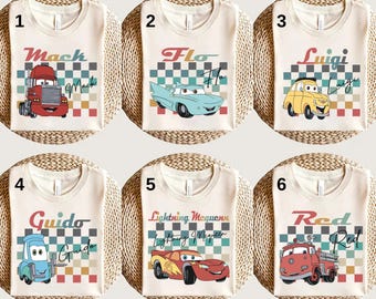 Disney Cars Character Shirt, Disney Cars Family Shirt, Disney Cars Birthday Party Shirt, Lightning McQueen Shirt, Disney Cars Sally Shirt