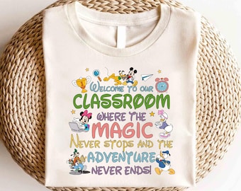 Disney First Day Of School Shirt, Disney Back To School Shirt, Disney Mickey And Friends Shirt, Teacher Life Shirt, Disney Preschool Shirt