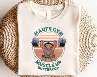 Shirt Disney Moana Maui's, shirt Disney Moana Maui Hei Hei Pua Simea, shirt Disney Moana-personages, shirt Magic Kingdom, shirt Maui