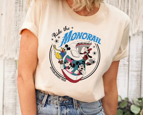 Vintage Style Monorail Tshirt Vintage Style Monorail Tshirt