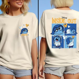 Disney Inside Out Sadness Custom Shirt, Inside Out Characters Shirt,Mental Health Shirt,Disney Feelings Shirt,Today Is A Core Memory Day Tee