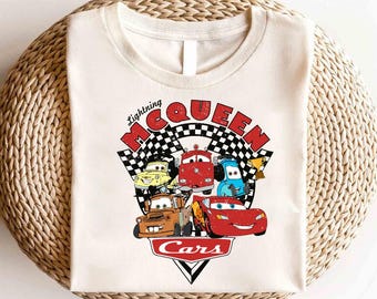 Maglietta Disney Cars Lightning McQueen, Maglietta viaggio compleanno ragazzo, Maglietta personaggio Disney Cars, Maglietta abbinata Disney Cars, Maglietta Radiator Springs