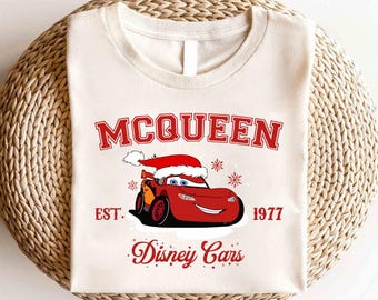 Disney Cars Lightning Mcqueen Merry Christmas Shirt, Disney Cars Christmas Shirt, Christmas Trip Shirt,Christmas Party Shirt, Christmas Gift