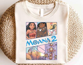 Maglietta Disney Princess Moana Friends, Maglietta Disney Girl, Maglietta Disney Princess, Maglietta Princess Moana, Maglietta Moana, Maglietta Disney Girl Birthday