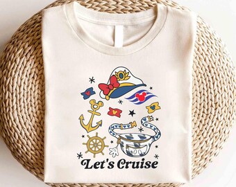 Disney Let's Cruise Coquette Bow Shirt,Disney Mickey Coquette Cruise Shirt,Disney Cruise Line Shirt,Disney Cruise Bow Shirt,Cruise Squad Tee