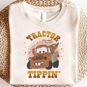Disney Cars Tow Mater Tractor Tippin Shirt, McQueen Cars Shirt, Piston Cup Champion Shirt,Cars Birthday Shirt, Cars Radiator Springs Shirt