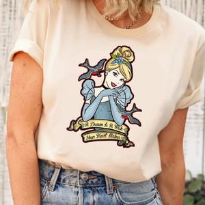 Disney Princess Cinderella A Dream Is A Wish Your Heart Makes Shirt, Cinderella Birthday Gift Shirt, Disney Family Shirt, Cinderella Shirt