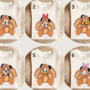 Disney Turkey Mickey And Friends Thanksgiving Shirt, Disney Mickey Turkey Shirt, Disney Happy Thanksgiving Couple Shirt, Disney Turkey Shirt