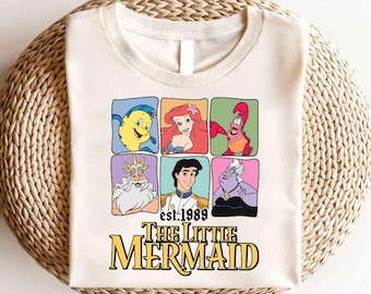 Disney The Little Mermaid and Friends Shirt, Little Mermaid Ariel Shirt, Princess Ariel Shirt,Disney Girls Trip Tee, Princess Birthday Shirt