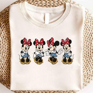 Disney Retro Minnie Mouse Shirt, Disneyland Minnie Shirt, Vintage Minnie Shirt, Classic Minnie Tee,Disney Mickey and Friends Checkered Shirt