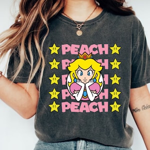 Princess Peach Shirt,Princess Peach Crown Shirt, Super Mario Princess Peach Shirt, Princess Peach Star Shirt, Feeling Peachy Shirt