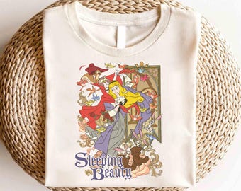 Disney Sleeping Beauty Shirt, Disney Princess Aurora Shirt, Disney Princess Shirt, Disney Maleficient Shirt,Sleeping Beauty Characters Shirt