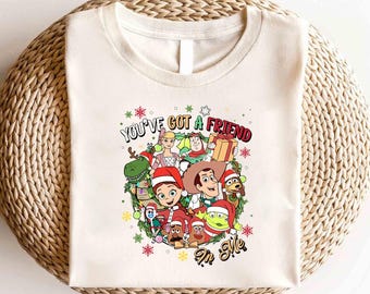 Disney Toy Story Friends Merry Christmas Shirt, Toy Story Character Christmas Shirt, Disney Matching Christmas Shirt, Christmas Party Shirt