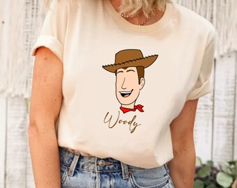 Camisa Toy Story Sheriff Woody, camisa de personajes de Toy Story, camisa Toy Story, camisa Sheriff Woody, camisa de cumpleaños de Toy Story, camisa para niños de Disney