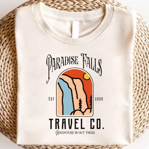 Disney Up Paradise Falls Travel Co Shirt, Disney Carl And Ellie Shirt,Up Movie Shirt, Disney Family Matching Shirt, Magic Kingdom Shirt