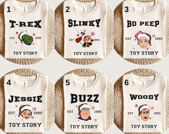Disney Custom Toy Story Friends Christmas Shirt, Toy Story Character Christmas Shirt, Disney Toy Story Christmas Shirt, Christmas Party Shirt