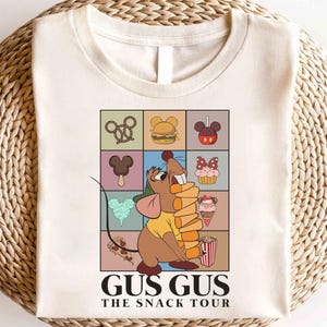 Disney Gus Gus The Snack Tour Shirt, Gus Gus Cinderella Shirt, Snack Lover Mouse Shirt, Disney Cinderella Shirt, Disney Gus-Gus Shirt