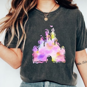 Disney Princess Castle Shirt,Disney Watercolor Castle,Magic Kingdom Shirt, Disney Girls Trip, Walt Disney Castle Shirt,Princess Castle Shirt