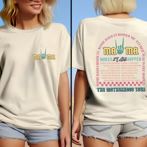 The Motherhood Tour Shirt, The Mama Tour Shirt, Some Days I Rock It Retro Mama Shirt, Mama Rock Tour Tee, Mama Lighting Bold Shirt, Mom Gift