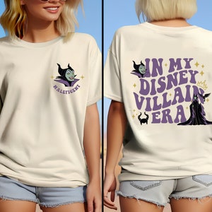 In My Disney Villain Era Two-Sided Shirt, Disney Maleficent Shirt, Disney Villains Shirt, Evil Queen Tee, Evil Friends Shirt,Disney Trip Tee