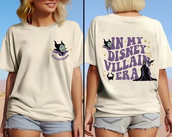 In My Disney Villain Era Two-Sided Shirt, Disney Maleficent Shirt, Disney Villains Shirt, Evil Queen Tee, Evil Friends Shirt,Disney Trip Tee