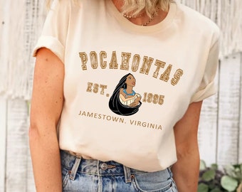 Disney Princess Pocahontas Shirt, Pocahontas Birthday Gift Shirt,Disney Family Vacation Shirt, Pocahontas Retro Shirt, Disney Princess Shirt
