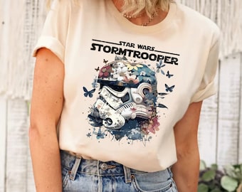 Star Wars Tropical Stormtrooper Shirt, Star Wars Gift Shirt, Star Wars Floral Shirt, Stormtrooper Floral Shirt, Darth Vader Shirt, Star Wars