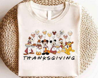 Disney Türkei Micky und Freunde Thanksgiving Shirt, Disney Micky Türkei Shirt, Disney Happy Thanksgiving Paar Shirt, Disney Türkei Shirt
