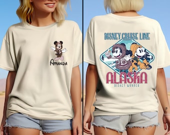 Disney Cruise Line Two-Sided Shirt,Disneyland Mickey Shirt,Mickey And Friends Disney Alaska Cruise Shirt,Disney Matching Cruise Shirt,Pirate