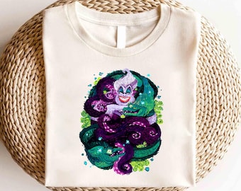 Camiseta de los villanos de Disney, Ursula La Sirenita, camiseta a juego con citas de la bruja del mar, Ursula, camiseta de los villanos de Disney, camiseta de Disney Magic Kingdom