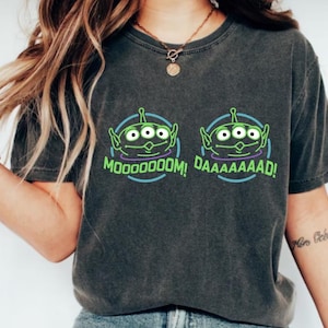 Camicia mamma papà Toy Story Pizza Planet, Camicia Disney Pizza Planet, Camicia Amante della Pizza, Camicia Aliena Toy Story, Camicia Mamma Papà Disney Toy Story