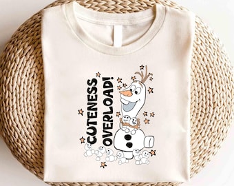 Disney Frozen Olaf Cuteness Overload Shirt, Disney Olaf Shirt, Disney Princess Group Shirt, Magic Kingdom Shirt, Disney Frozen Olaf Shirt