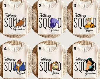 Disney Squad All Characters Shirt, Disney Mickey Friends Shirt, Disney Toy Story Shirt, Disney Star Wars Shirt, Disney Family Matching Shirt