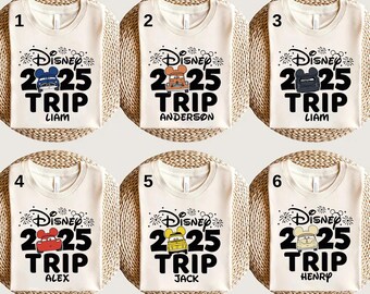 Disney 2025 Trip Cars Character Shirt, Disney Cars Family Shirt, Disney Cars Birthday Party Shirt, Lightning McQueen Shirt,Disney Cars Shirt