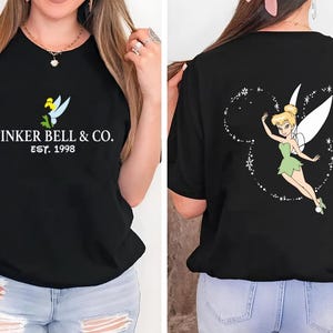 Disney Princess Tinkerbell Two-Sided Shirt, Disney Tinkerbell Tee, Disney Peter Pan And Tinkerbell Tee,Birthday Girl Trip Tee,Girls Gift Tee